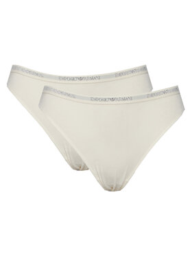 Emporio Armani Underwear Emporio Armani Underwear Conjunto de bragas brasileñas EW000406 AF19024 M0082 Blanco