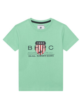 Beverly Hills Polo Club Beverly Hills Polo Club Póló P-SS26B-TS414011 Zöld Regular Fit