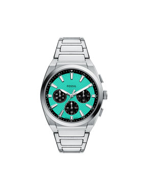 Fossil Годинник Fossil Everett Chronograph FS6117 Срібний