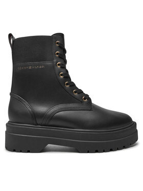 Tommy Hilfiger Schnürstiefeletten Tommy Hilfiger FW0FW08440 Schwarz