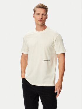 Karl Lagerfeld Jeans Karl Lagerfeld Jeans Camiseta B3M17005 Crema Regular Fit