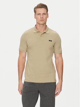 Calvin Klein Calvin Klein Pólóing K10K111196 Bézs Slim Fit