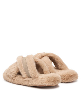 Tommy Hilfiger Papuče Tommy Hilfiger Th Feminine House Shoes FW0FW09615 Béžová
