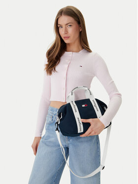 Tommy Jeans Handtasche Tommy Jeans Ess Daily Mini Tote AW0AW18460 Dunkelblau