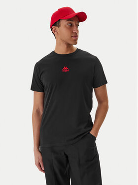 Kappa Kappa Футболка 382J2QW Чорний Regular Fit