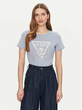 Guess Guess Футболка W5GI05 I3Z14 Блакитний Regular Fit