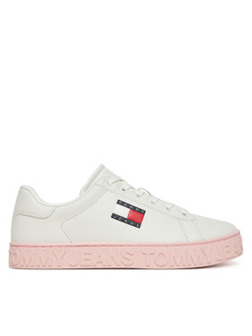 Tommy Jeans Sneakersy Tommy Jeans Tjw Logo Outsole Sneaker Ess EN0EN02703 Bílá