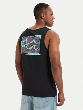 Billabong Billabong Camiseta sin mangas Crayon Wave EBYZT00302 Negro Regular Fit