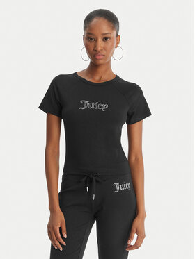 Juicy Couture Juicy Couture Camiseta Baby JCWCT126317 Negro Slim Fit