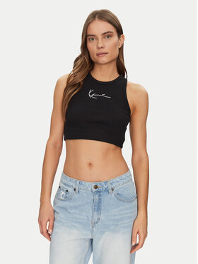 Karl Kani Karl Kani Топ 6131303 Чорний Cropped Fit