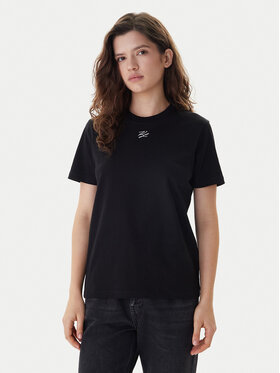 KARL LAGERFELD KARL LAGERFELD Camiseta B1W17091 Negro Regular Fit