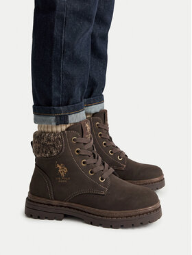 U.S. Polo Assn. Schnürschuhe U.S. Polo Assn. EO-VLAD001K/GYT1-BRW Dunkelbraun
