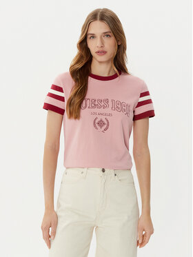 Guess Guess Футболка V5RI00 KA260 Рожевий Regular Fit