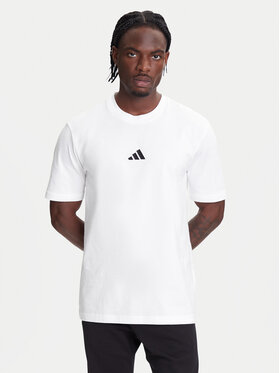 adidas adidas Футболка Essentials Small Logo JF1092 Білий Regular Fit