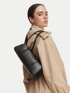 Calvin Klein Torbica Calvin Klein Emblem Aop Bauletto LV04F3585G Crna