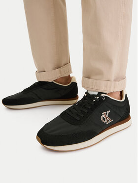 Calvin Klein Jeans Tenisice Calvin Klein Jeans Retro Runner Ess Mix Mat YM0YM01361 Crna