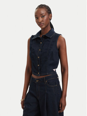 Guess Jeans Guess Jeans Жилет W6GHZ9 D7971 Cиній Regular Fit