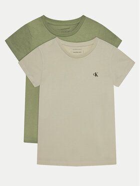 Calvin Klein Jeans Calvin Klein Jeans Set t-shirt majica﻿ IG0IG01258 Kaki Slim Fit