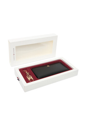 Tommy Hilfiger Maka un piekariņa komplekts Tommy Hilfiger Lgr Za + Charm AW0AW18040 Melns