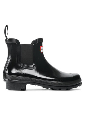 Hunter Gumáky Hunter Original Chelsea Gloss WFS2078RGL Čierna