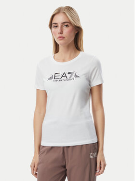 EA7 Emporio Armani EA7 Emporio Armani Camiseta 7W001445 AF10373 U0002 Blanco Regular Fit