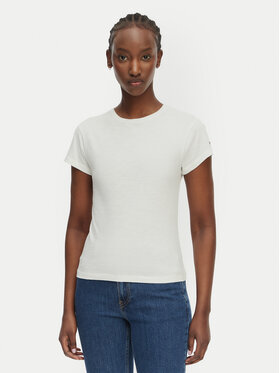 Tommy Hilfiger Tommy Hilfiger Camiseta WW0WW48702 Blanco Slim Fit