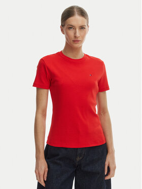 Tommy Hilfiger Tommy Hilfiger Camiseta New Cody WW0WW40587 Naranja Slim Fit