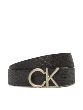 Calvin Klein Pánsky opasok Calvin Klein Ck Hallmark Logo 35Mm Adj/Rev LV04D7034G Čierna