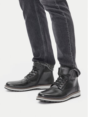 Rieker Schnürschuhe Rieker 38405-00 Schwarz