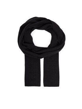 Calvin Klein Šál Calvin Klein Embroidery Fine K60K612601 Čierna
