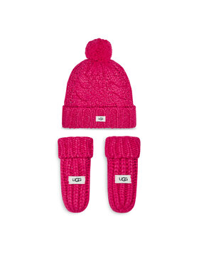 Ugg Набір шапка і рукавички Ugg K Infant Knit Set 22726 Рожевий