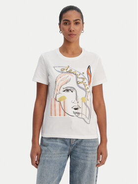 Desigual Desigual Camiseta 26SWTK51 Blanco Regular Fit