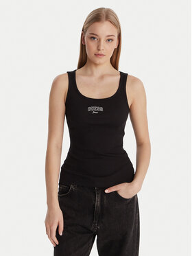 Guess Jeans Guess Jeans Top W6RP20 KA0H1 Negro Slim Fit