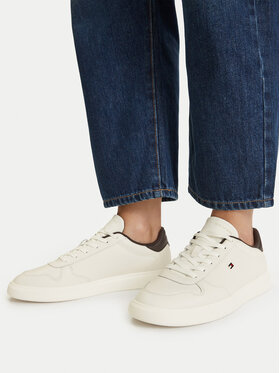 Tommy Hilfiger Snīkeri Tommy Hilfiger Icon Court Light FW0FW09601 Balts