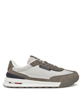 Tommy Hilfiger Sneakersy Tommy Hilfiger Retro Runner Nylon Mix FM0FM05523 Béžová