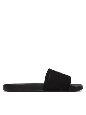 Calvin Klein Klapki Calvin Klein Nemo - Canvas Signature Logo Sliders HW0HW02960 Czarny