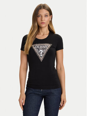 Guess Guess Camiseta W5BI15 J1314 Negro Slim Fit