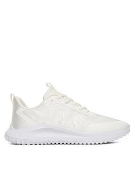 Calvin Klein Snīkeri Calvin Klein Eva Runner Lace Up Mat Mix YM0YM01442 Balts