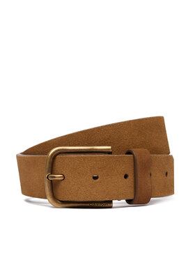 Calvin Klein Pas Calvin Klein Round Buckle Suede 35Mm Fixed LV04D7070G Rjava