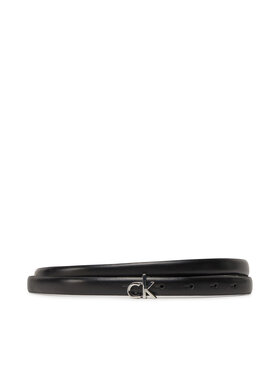 Calvin Klein Dámský pásek Calvin Klein Ck Buckle Skinny Belt 1.5 K60K612932 Černá