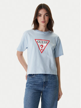 Guess Jeans Guess Jeans Camiseta W4YI73 K8HM0 Celeste Regular Fit