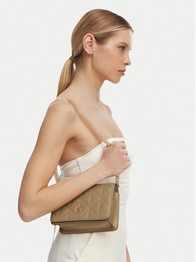 Calvin Klein Handtasche Calvin Klein Quilted Mini Chain Bag LV04F3321G Beige
