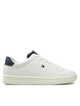 Tommy Hilfiger Sneakersy Tommy Hilfiger Low Cut Lace-Up Sneaker T3X9-33848-1355 S Biela