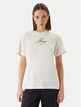 HUGO HUGO Camiseta Vintage 50560566 Écru Regular Fit