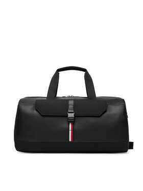 Tommy Hilfiger Brīvdienu soma Tommy Hilfiger Th Foundation Duffle AM0AM13481 Melns