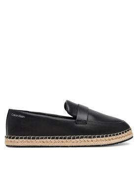 Calvin Klein Espadrilky Calvin Klein Espadrille W/Ck Hw - Lth HW0HW02390 Čierna