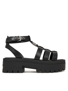 Tommy Jeans Сандали Tommy Jeans Tjw Fisherman Leather Max Sandal EN0EN02943 Черен