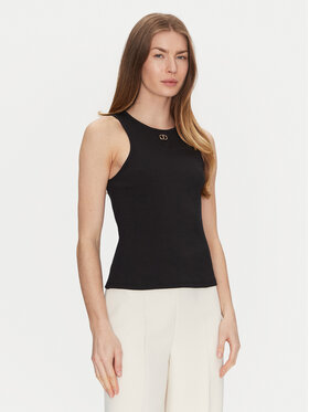 TWINSET TWINSET Топ 251TP2550 Чорний Slim Fit