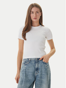 ONLY ONLY Camiseta Val 15339774 Blanco Slim Fit