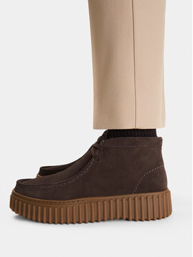 Clarks Зимни обувки Clarks Torhill Moss 26185345 Тъмнокафяв